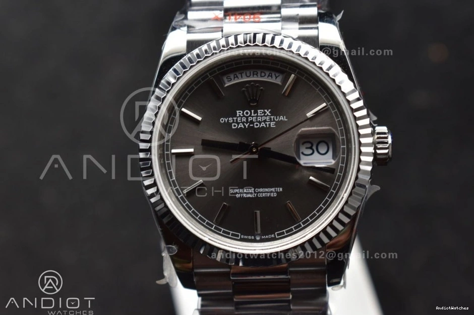 (Gain Bracelet vr3255 Grey Weight) SS V5 QF President 36 683 DailyWear Steel on Edition 904L Best Dial DayDate 0715